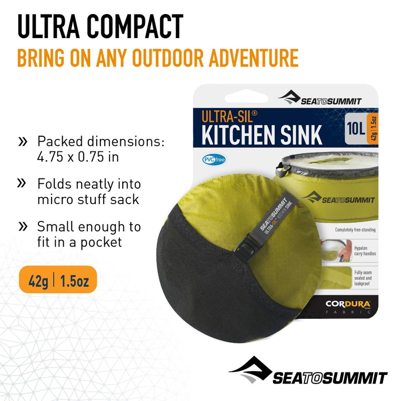 Sea to Summit Collapsible Ultra-Sil Kitchen Sink - Image 4